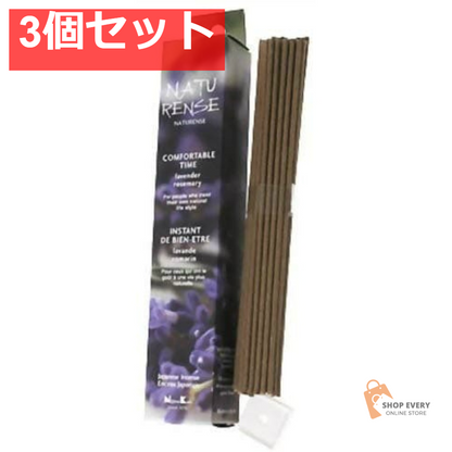 日本香堂 ナチュレンス コンフォータブルタイム スティック 40本入 3個セット まとめ売り