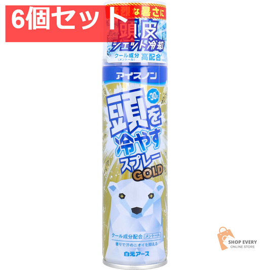 アイスノン 頭を冷やすスプレーGOLD 95g 6個セット まとめ売り