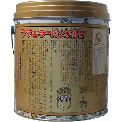 フマキラー蚊とり線香 本練りジャンボ 50巻缶入(線香皿付) 5個セット まとめ売り
