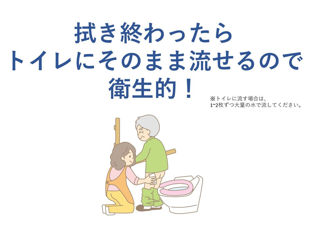 ハビナース トイレに流せるおしりふき 大判厚手 40枚入 2個セット まとめ売り