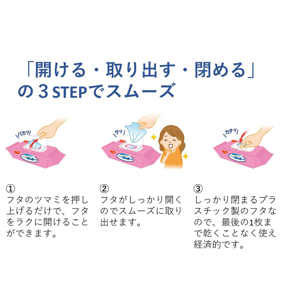 ハビナース トイレに流せるパッと おしりふき 72枚入×2個パック 5個セット まとめ売り