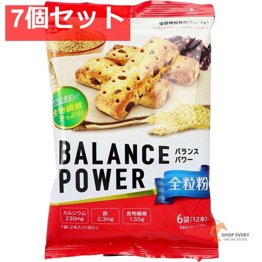 バランスパワー 全粒粉味 袋入 6袋(12本)入 7個セット まとめ売り