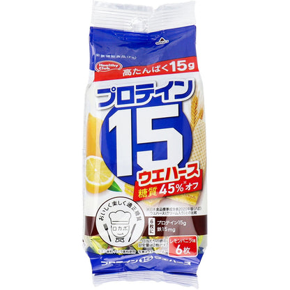 プロテイン15ウエハース レモンバニラ味 6枚入
