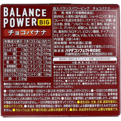 ヘルシークラブ バランスパワービッグ チョコバナナ 2袋(4本)入 10個セット まとめ売り