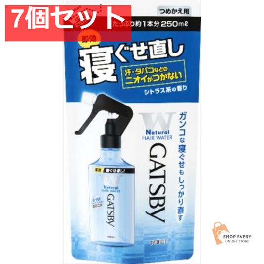 ギャツビー 寝ぐせ直しウォーター つめかえ用 250ML 7個セット まとめ売り