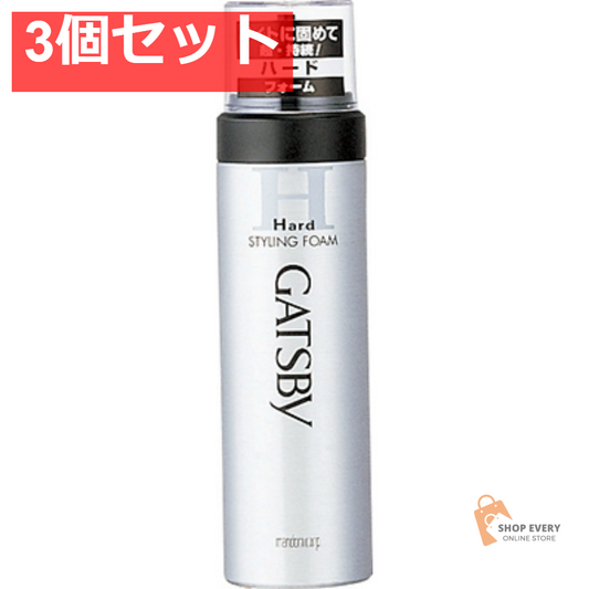 マンダム ギャツビー スタイリングフォーム ハード 185g 3個セット まとめ売り