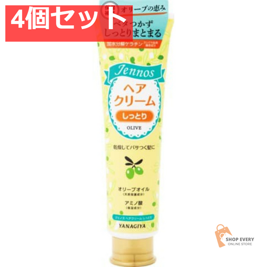 柳屋本店 ジェノス ヘアクリーム しっとり 140g 4個セット まとめ売り