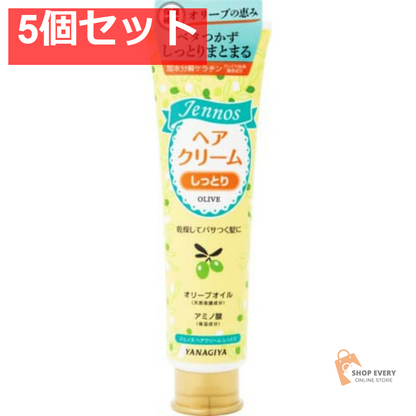 柳屋本店 ジェノス ヘアクリーム しっとり 140g 5個セット まとめ売り