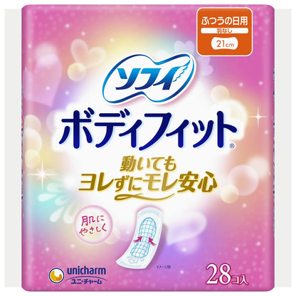ユニ・チャーム ソフィ ボディフィット 羽なし 28枚 4個セット まとめ売り