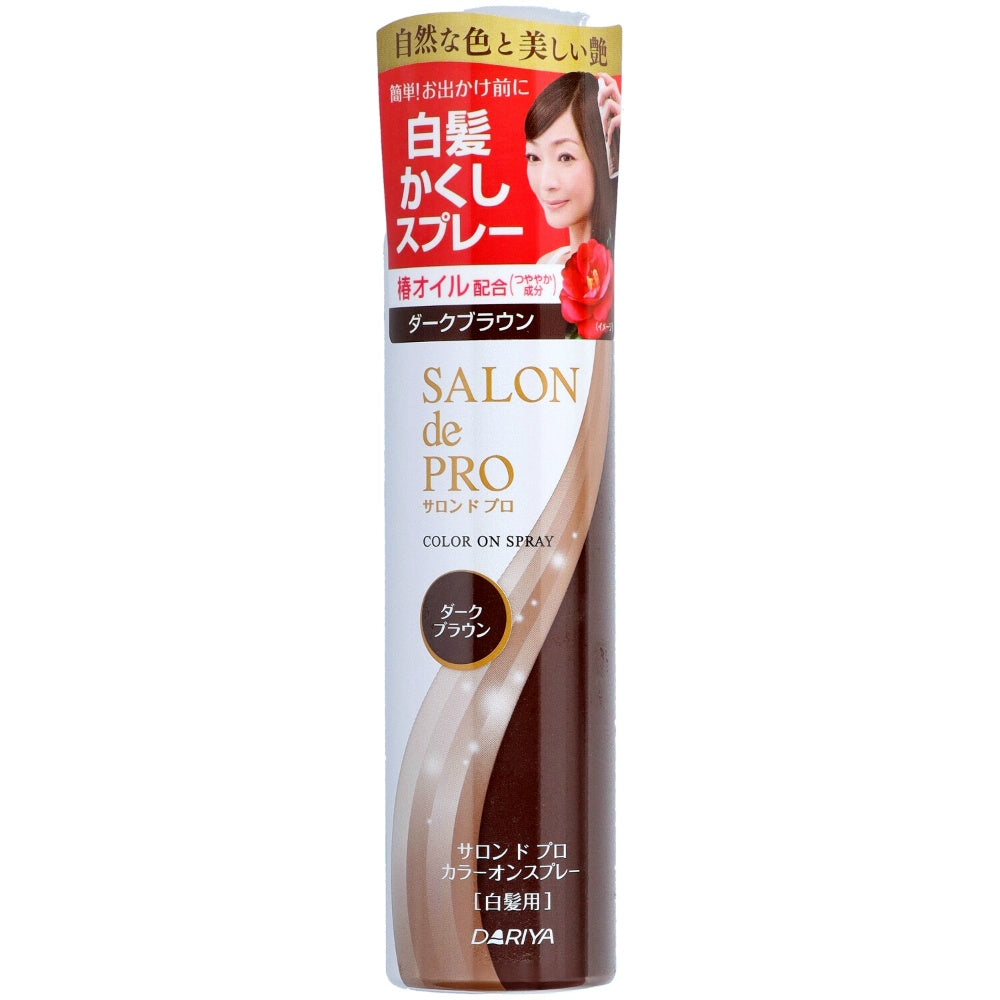 サロンドプロ カラーオンスプレー ダークブラウン 82g 10個セット まとめ売り