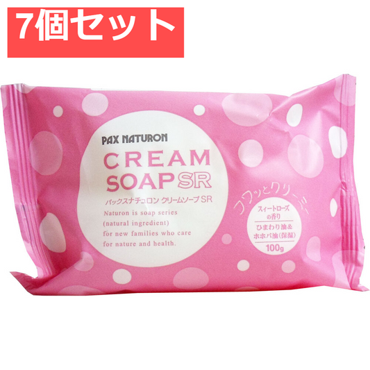 パックスナチュロン クリームソープSR スィートローズの香り 100g 7個セット まとめ売り