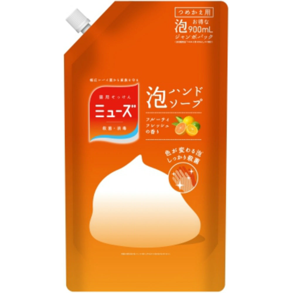 ミューズ 薬用泡ハンドソープ フルーティフレッシュの香り ジャンボ 詰め替え 900ml 6個セット まとめ売り