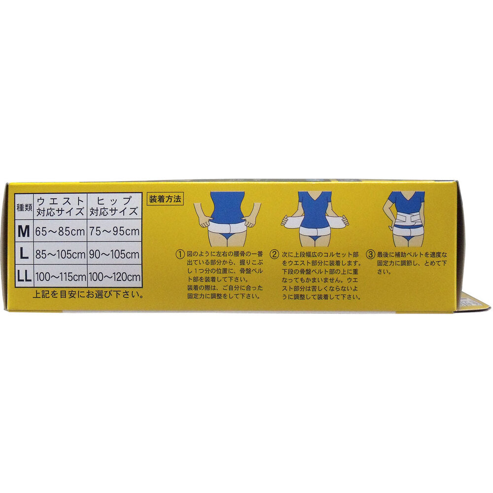 腰らくらくコルセット 骨盤ベルト付 メッシュタイプ Lタイプ 2個セット まとめ売り