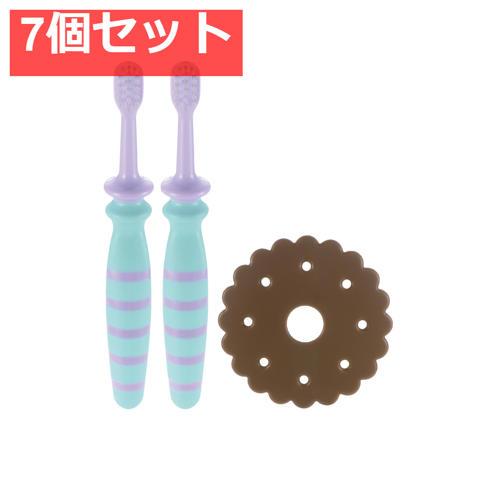 7個セット リッチェル トライ おはし持ちベビーハブラシ 2本入