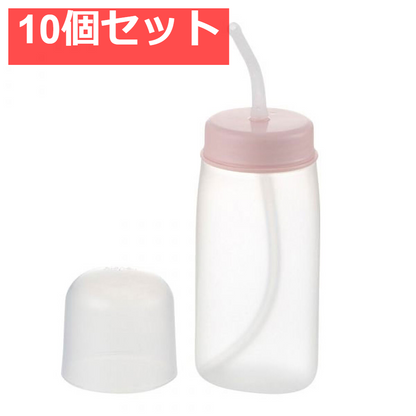 使っていいね！ 飲ませやすい ストロー付やわらかボトル 10個セット まとめ売り