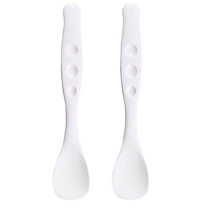 使っていいね！ やわらかスプーン 大 ホワイト 2本入 2個セット まとめ売り