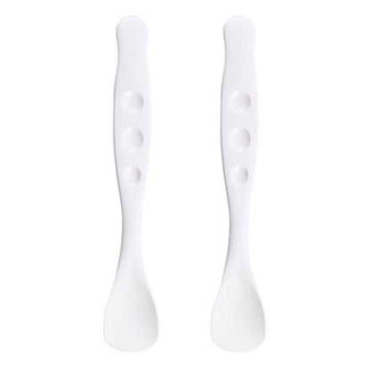 使っていいね！ やわらかスプーン 小 ホワイト 2本入 8個セット まとめ売り
