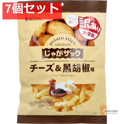 じゃがザック チーズ＆黒胡椒味 140g 7個セット まとめ売り