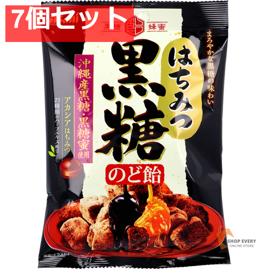 はちみつ黒糖のど飴 92g 7個セット まとめ売り