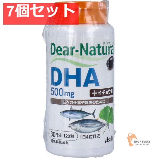 ディアナチュラ DHA+イチョウ葉 500mg 30日分 120粒 7個セット まとめ売り