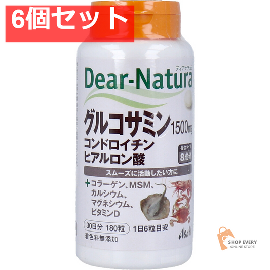 ディアナチュラ グルコサミン・コンドロイチン・ヒアルロン酸 30日分 180粒 6個セット まとめ売り