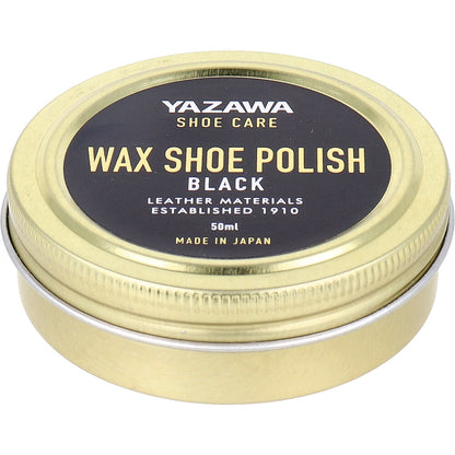 YAZAWA SHOE CARE ワックスシューポリッシュ ブラック 50mL