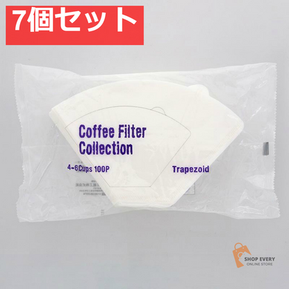 カリタ コーヒーフィルター 台形 CF4-100P 7個セット まとめ売り