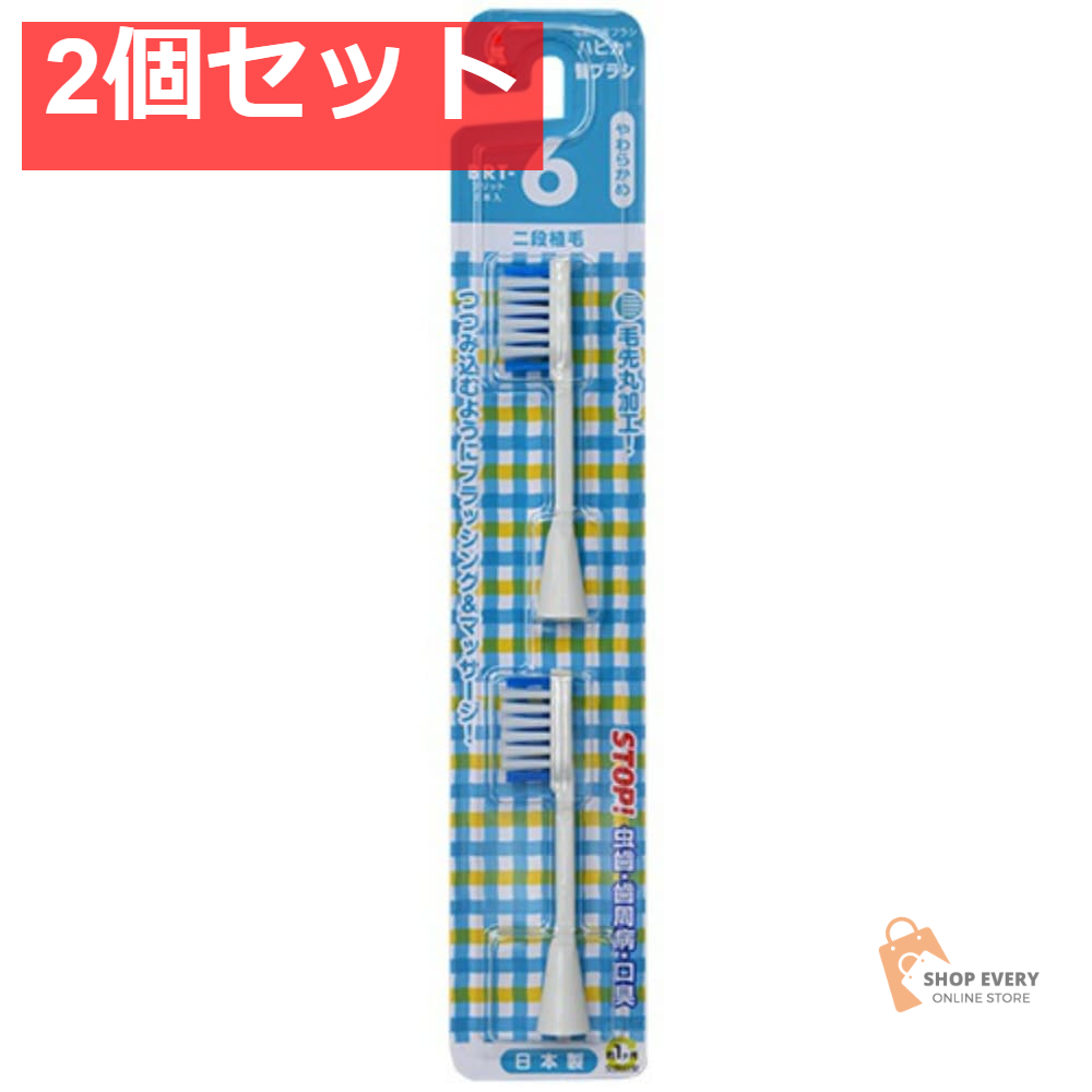 ミニマム ハピカ 専用替ブラシ BRT-6T 2個セット まとめ売り