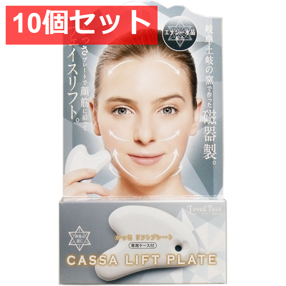 10個セット かっさ リフトプレート 水晶 専用ケース付