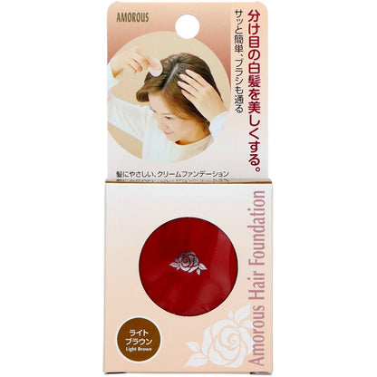 アモロス ヘアファンデーション ライトブラウン 7個セット まとめ売り