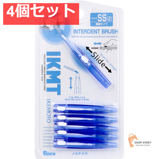 IKEMOTO(イケモト) 歯間ブラシ SSサイズ IKT-7110 6本入 4個セット まとめ売り