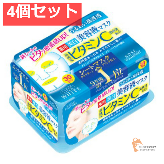 コーセーコスメポート クリアターン エッセンスマスク ビタミンC 30回分 4個セット まとめ売り