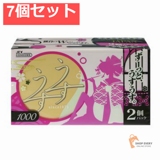 ジェクス ゼリヤコート うすうす1000 2P 7個セット まとめ売り