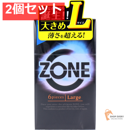 ZONE(ゾーン) コンドーム Lサイズ 6個入 2個セット まとめ売り