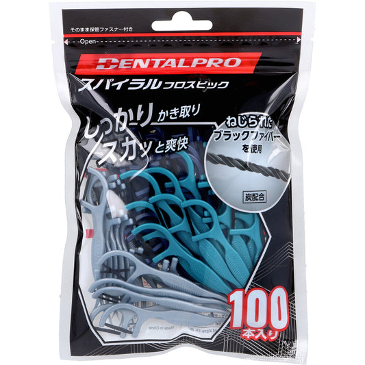 デンタルプロ スパイラルフロスピック 100本入