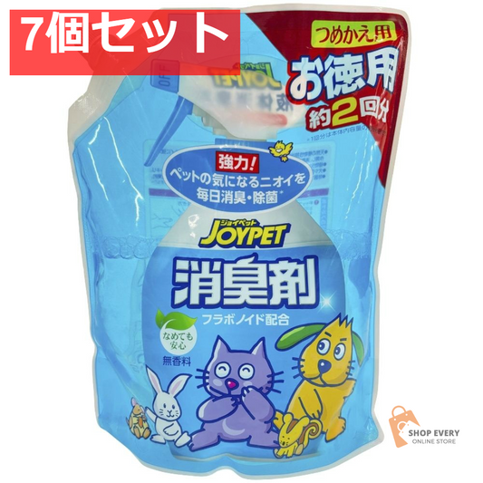 アース・ペット JOYPET 液体消臭剤 つめかえ用 ジャンボパック 650ml 7個セット まとめ売り