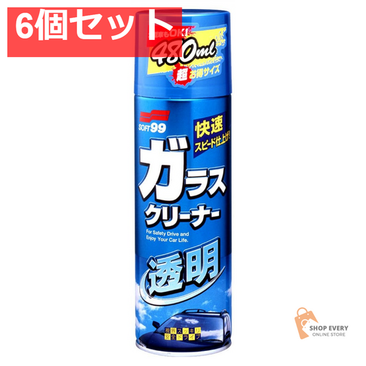 ガラスクリーナー透明480ML 6個セット まとめ売り