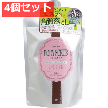 マナ ボディスクラブ リッチフラワーの香り 300g 4個セット まとめ売り