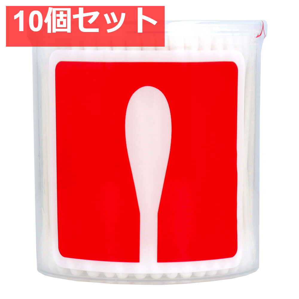 UD綿棒 水滴型 紙軸 抗菌加工 200本入 10個セット まとめ売り