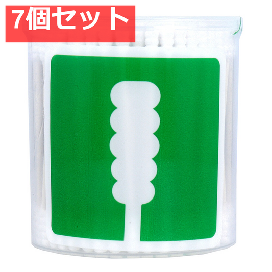 UD綿棒 スパイラル綿棒 凸凹型 紙軸 抗菌加工 200本入 7個セット まとめ売り
