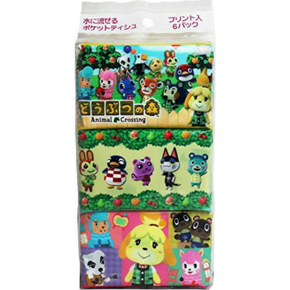 ハヤシ商事 どうぶつの森 ポケットティッシュ 6個パック 9個セット まとめ売り