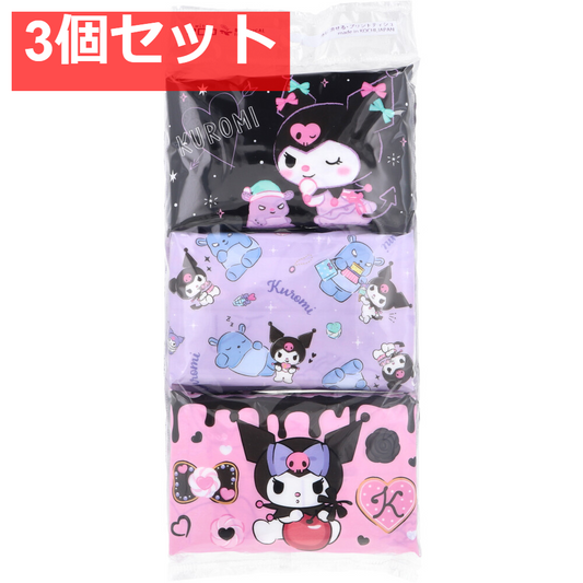 水に流せるプリントティシュ クロミ 16枚(8組)×6個入 3個セット まとめ売り