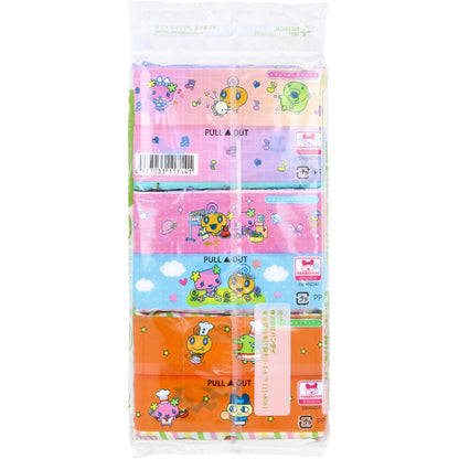 たまごっち 水に流せるプリントティシュ 16枚(8組)×6個入 3個セット まとめ売り