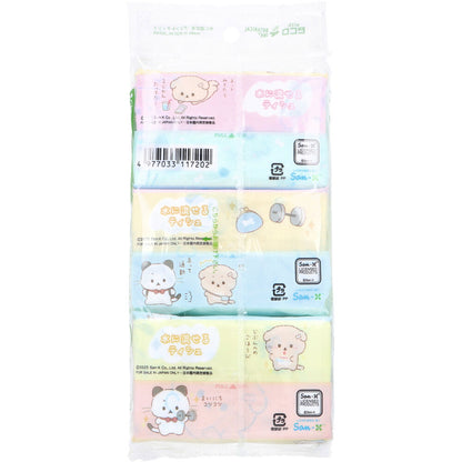 水に流せるプリントティシュ いしよわちゃん  16枚(8組)×6個入 4個セット まとめ売り