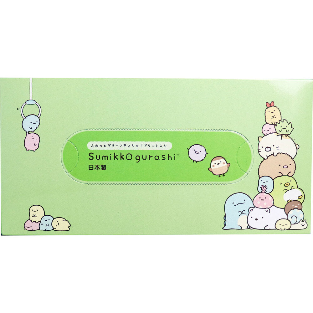 すみっコぐらし ふわっとグリーンティシュ BOX 300枚(150組) 6個セット まとめ売り
