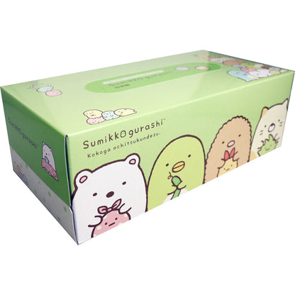 すみっコぐらし ふわっとグリーンティシュ BOX 300枚(150組) 6個セット まとめ売り