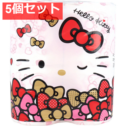 ハローキティ トイレットペーパー 30mダブル×4ロール入 5個セット まとめ売り