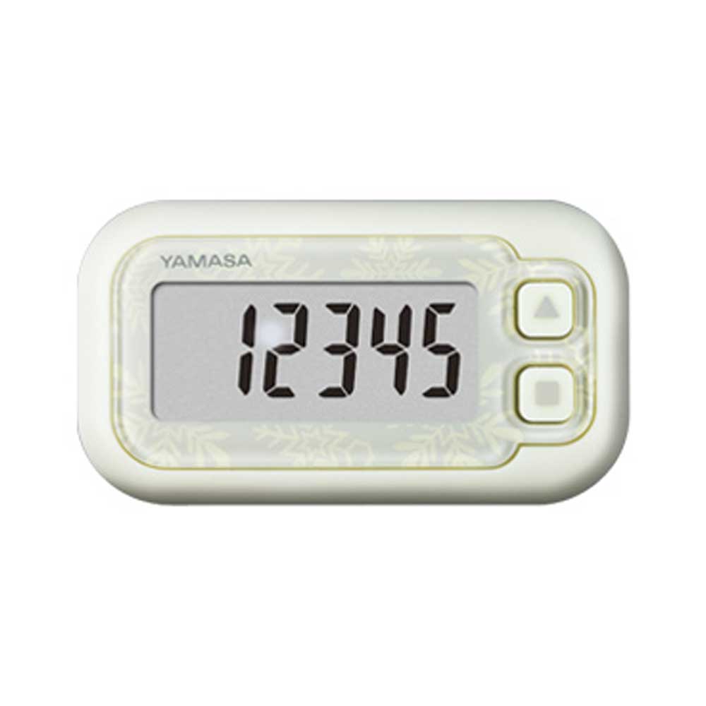 ヤマサ ポケット万歩計 らくらく万歩 EX-200W スノーホワイト 2個セット まとめ売り