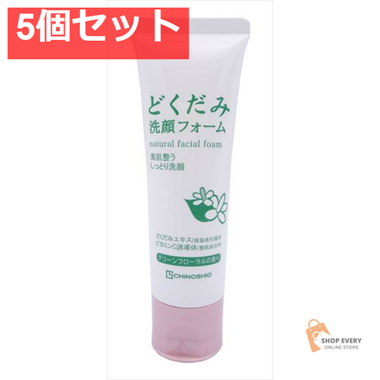 地 の 塩 社 どくだみ洗顔フォーム 75g 5個セット まとめ売り