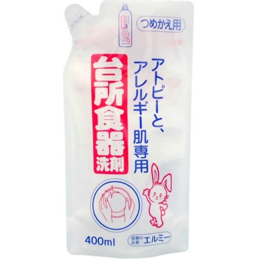 コーセーコスメポート エルミー アトピーとアレルギー肌専用 台所食器洗剤 詰替え 400ml 6個セット まとめ売り